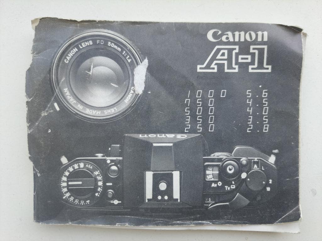 CANON A-1 originele Nederlandstalige handleiding A1, Ophalen of Verzenden, Gebruikt, Spiegelreflex, Canon