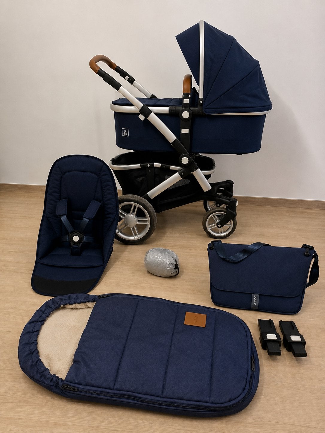 Joolz Geo Earth Parrot Blue. Complete set – Zeer nette staat, Zo goed als nieuw, Combiwagen, Verstelbare duwstang, Ophalen