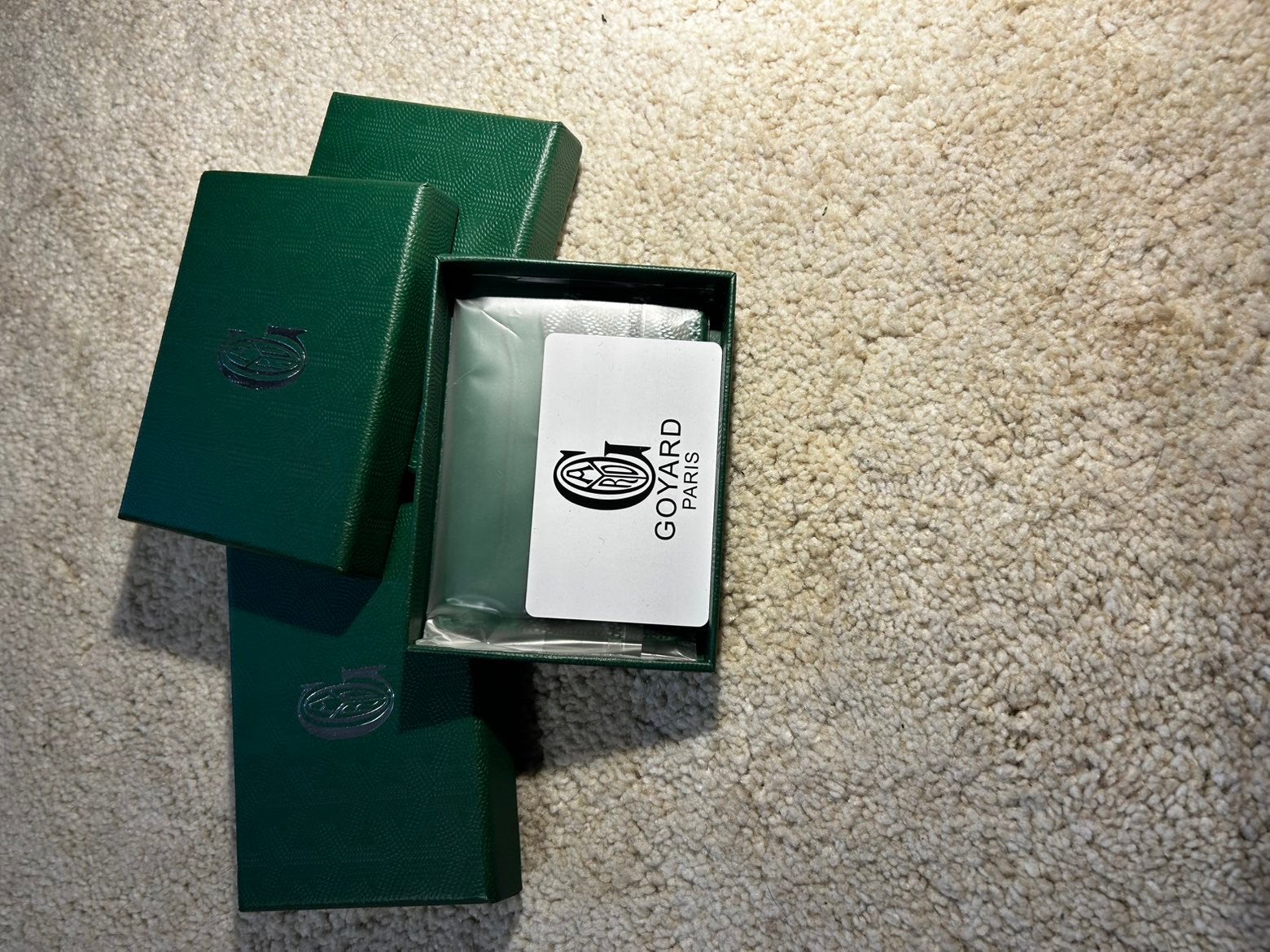 Goyard cardholder | Groen, Ophalen of Verzenden, Zo goed als nieuw, Groen, Leer