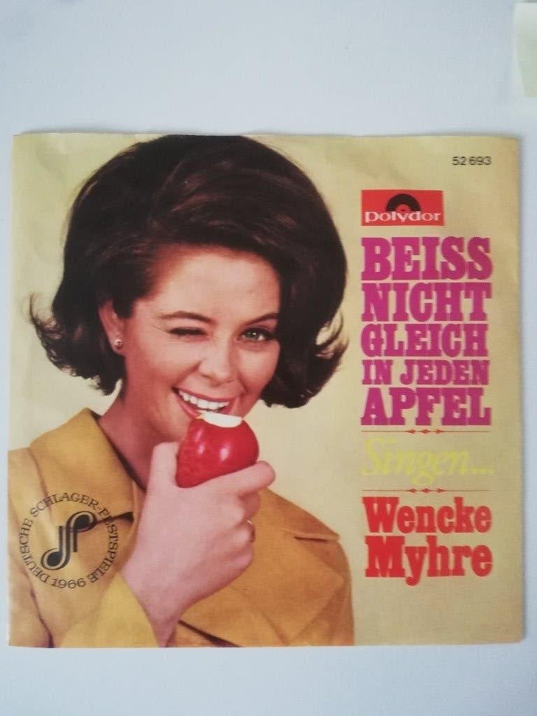 WENCKE MYHRE / BEISS NICHT GLEICH IN JEDEN APFEL, Ophalen of Verzenden, Zo goed als nieuw, 7 inch, Overige typen