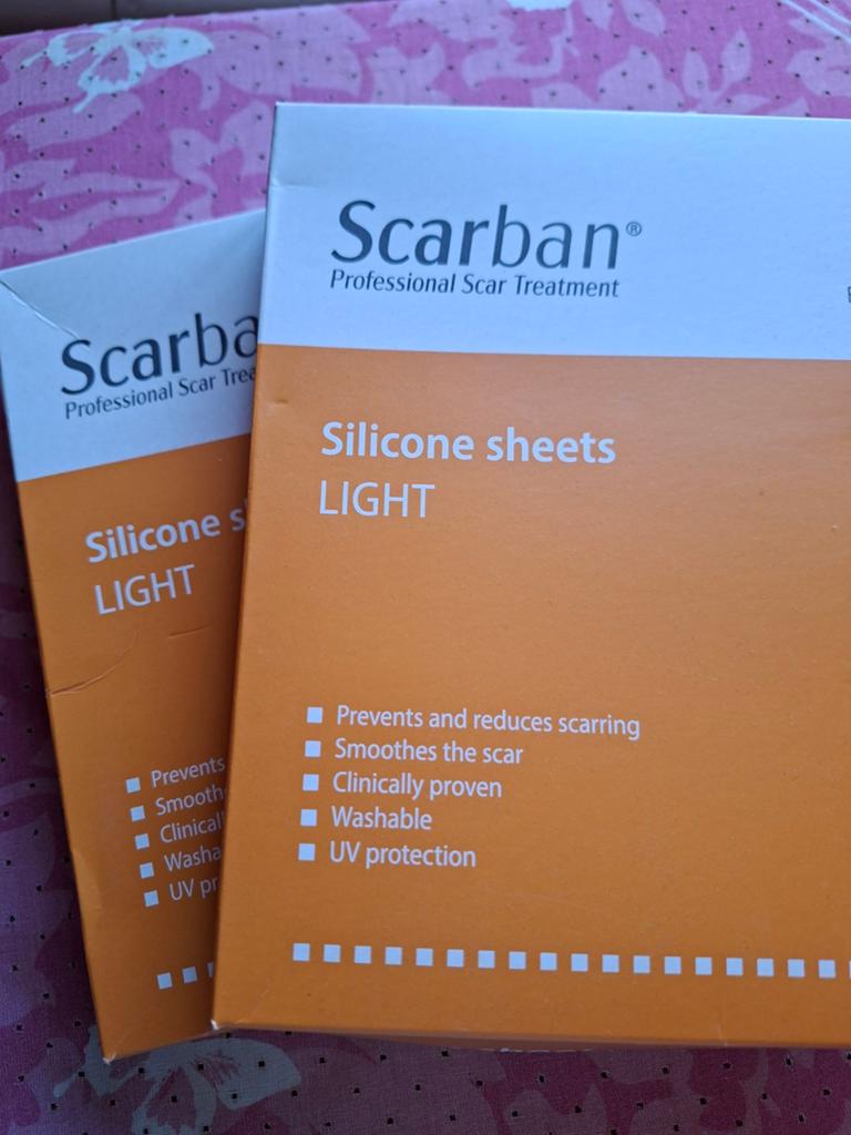 2 doosjes Scarban Littekenpleisters Silicone Sheets Light, Diversen, Ophalen of Verzenden, Nieuw