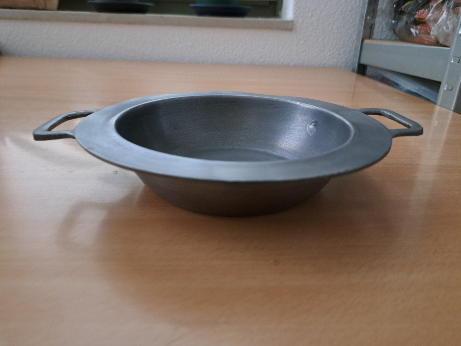 Tinnen schaaltje, Ophalen