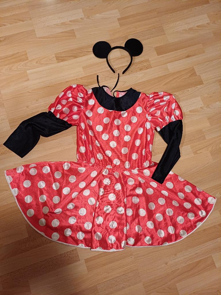 Mini Mouse verkleedjurk + oren.. Maat 140, Kleding | Dames, Carnavalskleding en Feestkleding, Carnaval, Ophalen of Verzenden, Kleding