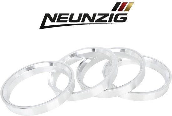 Centreerringen 73.1-57.1 Aluminium CNC Set van 4, Ophalen of Verzenden, Nieuw