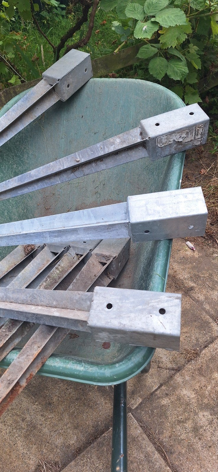 Paalhouders 70x70 mm 8 stuks, Tuin en Terras, Palen, Balken en Planken, Ophalen of Verzenden, Minder dan 180 cm, Palen