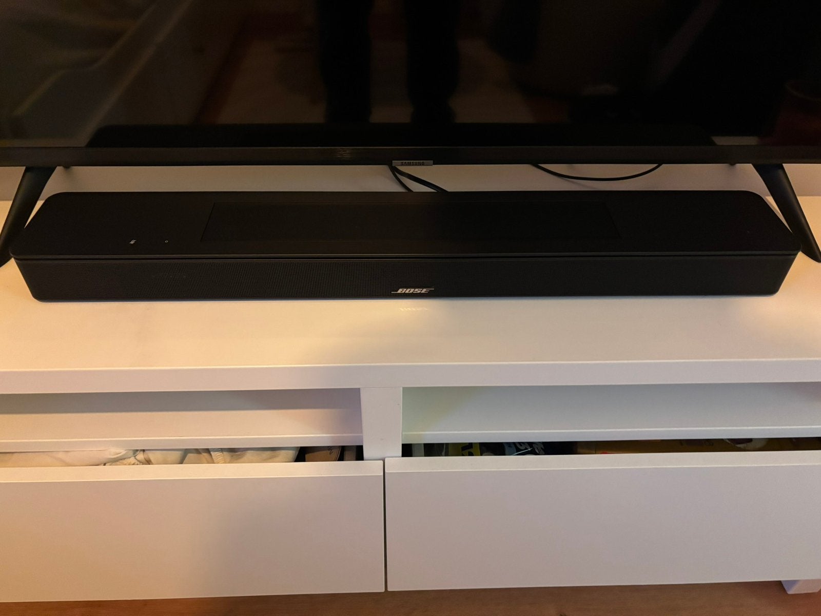 Bose smart soundbar en Bass module 500, Ophalen, Zo goed als nieuw