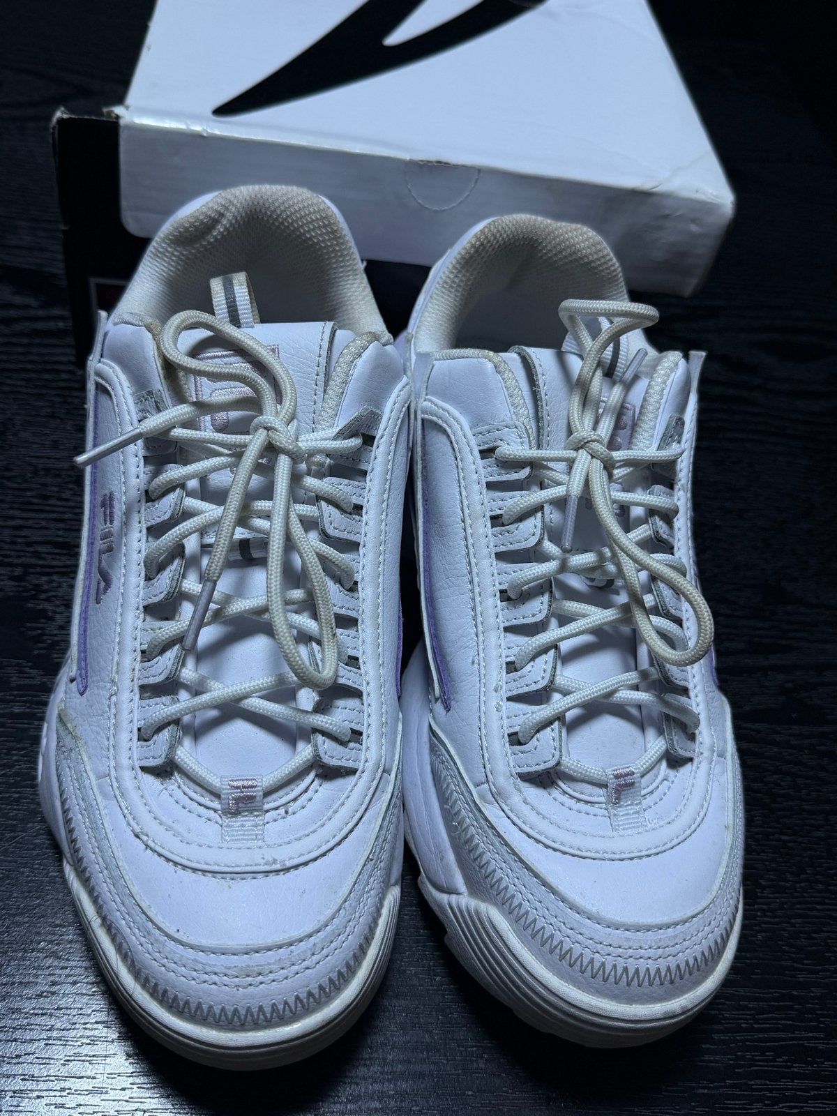 Fila Disruptor EXP WHT/FOGS sneakers - Maat 40, Ophalen of Verzenden, Zo goed als nieuw, Wit, Sneakers of Gympen
