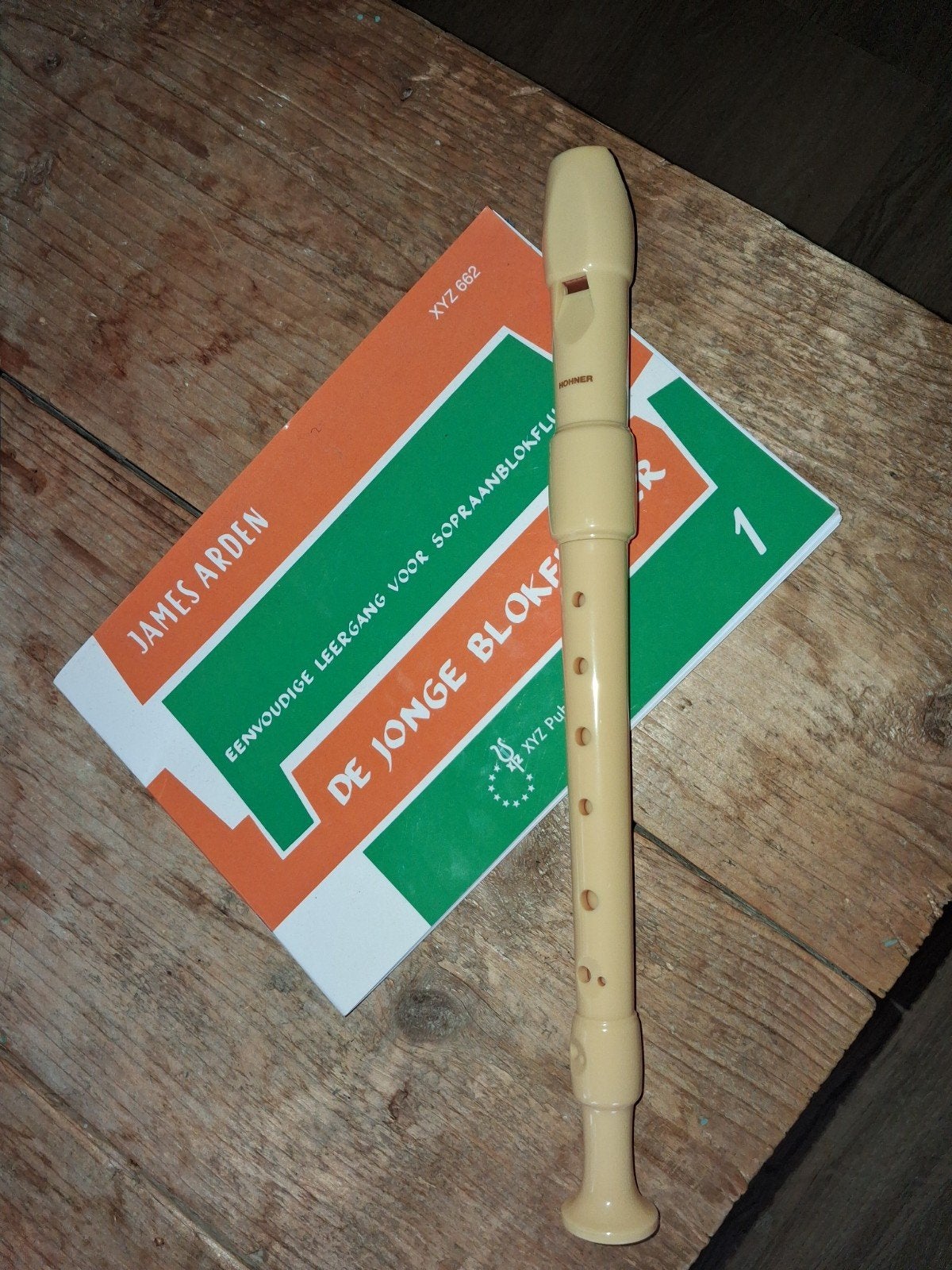 Blokfluit met oefenboekje - Ideaal voor beginners, Ophalen of Verzenden, Gebruikt, Sopraan of Sopranino, Kunststof
