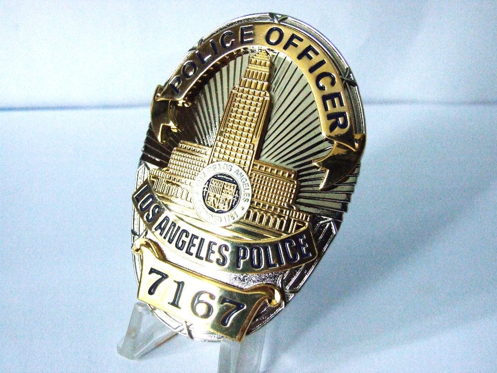 Badge,LAPD,Police,Officer,Los,Angeles,Police,Department, Verzenden, Overige soorten, Amerika, Embleem of Badge