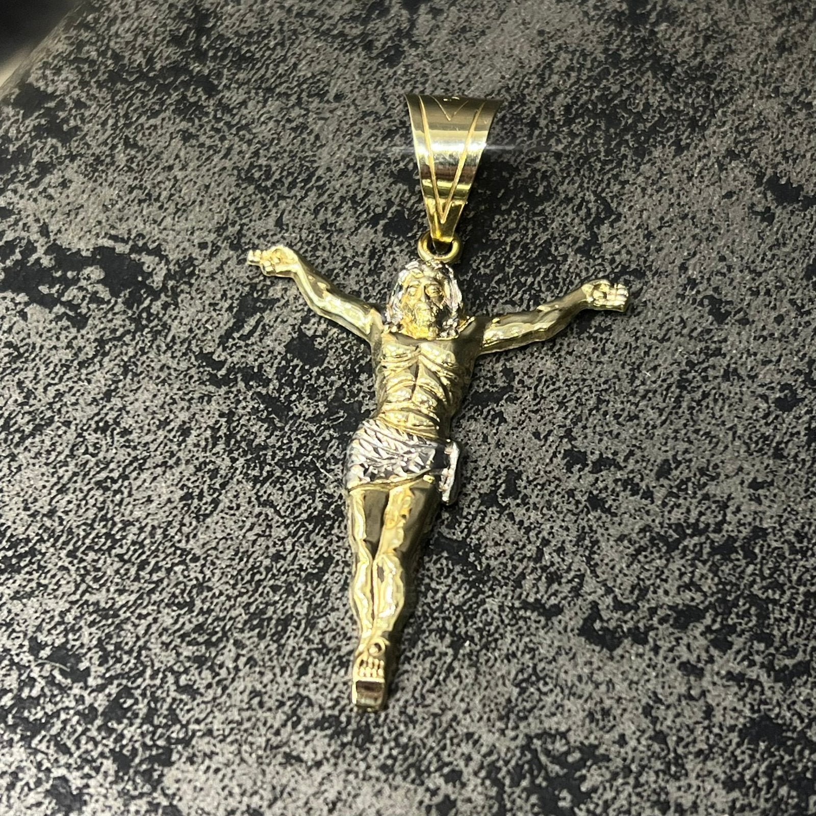 14k gouden hanger jezus model nieuw, Ophalen of Verzenden, Nieuw, Goud, Kruis of Symbool