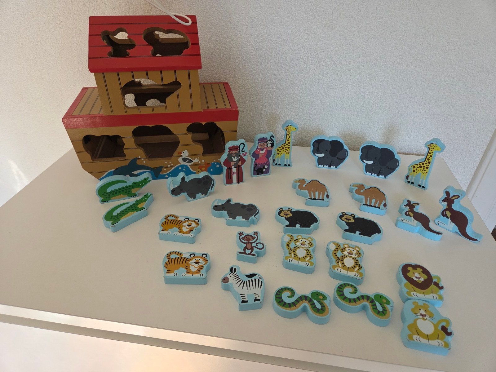 Houten Melissa and Doug Houten Ark van Noach groot, vormenst, Ophalen of Verzenden, Zo goed als nieuw, Overige typen