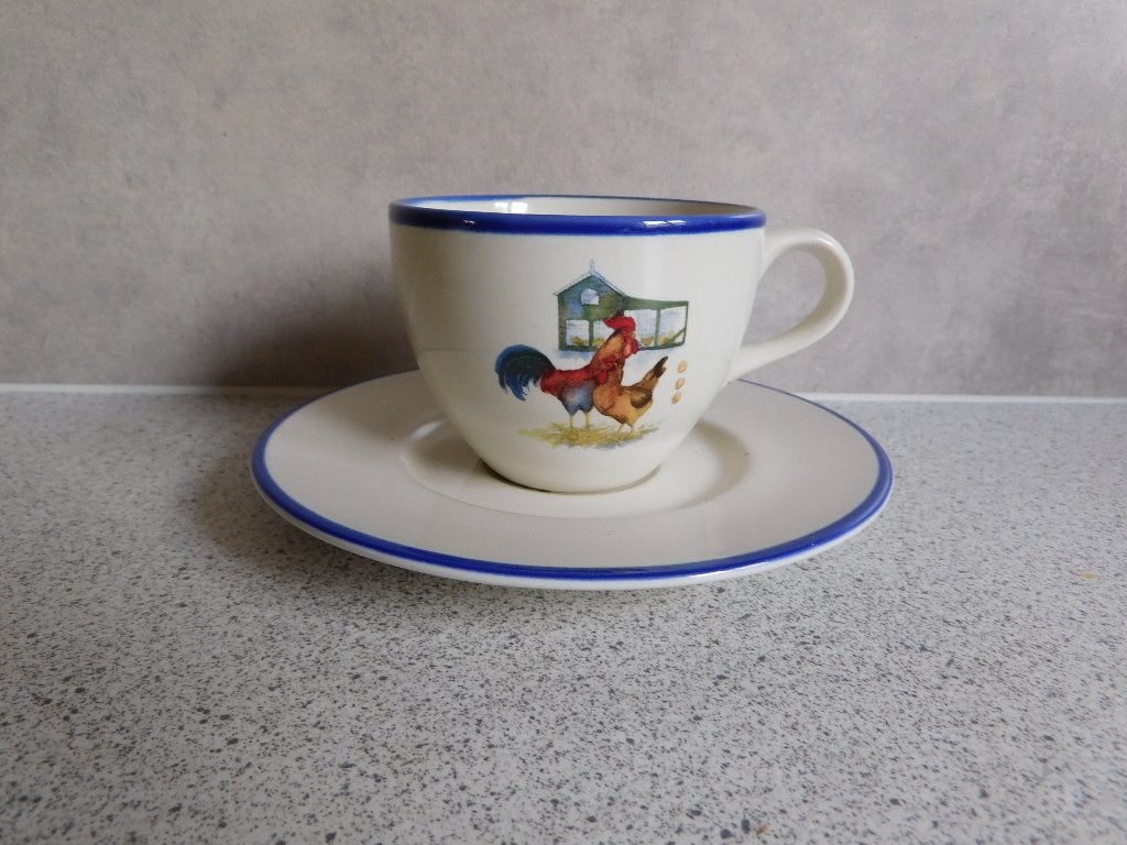 Kop en schotel Landleven Top Design Alie Kruse-Kolk, Overige merken, Ophalen of Verzenden, Zo goed als nieuw, Overige stijlen