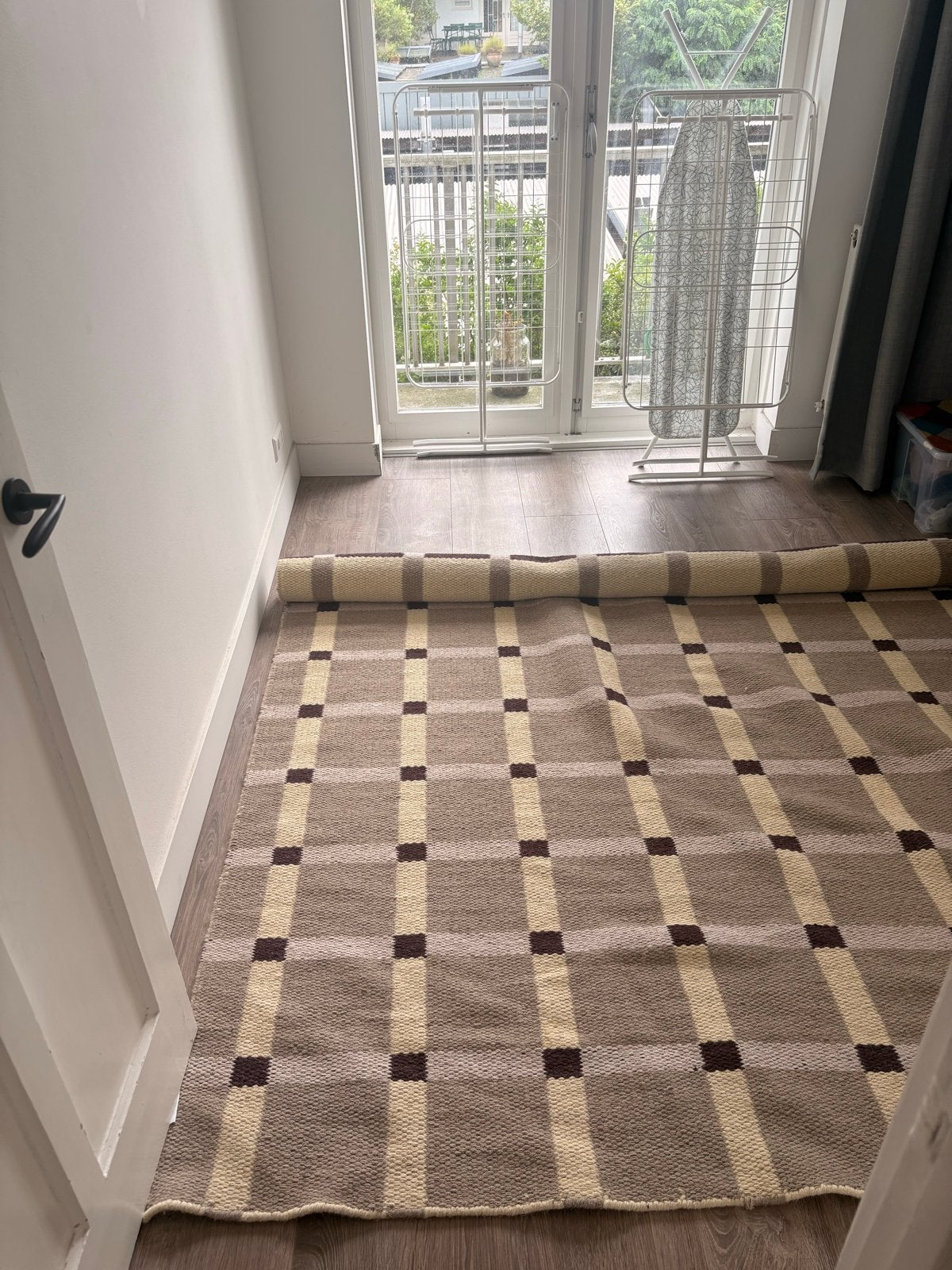 Jotex Vloerkleed - Scandinavisch design, 200x300 cm, Beige, 200 cm of meer, Rechthoekig, Nieuw