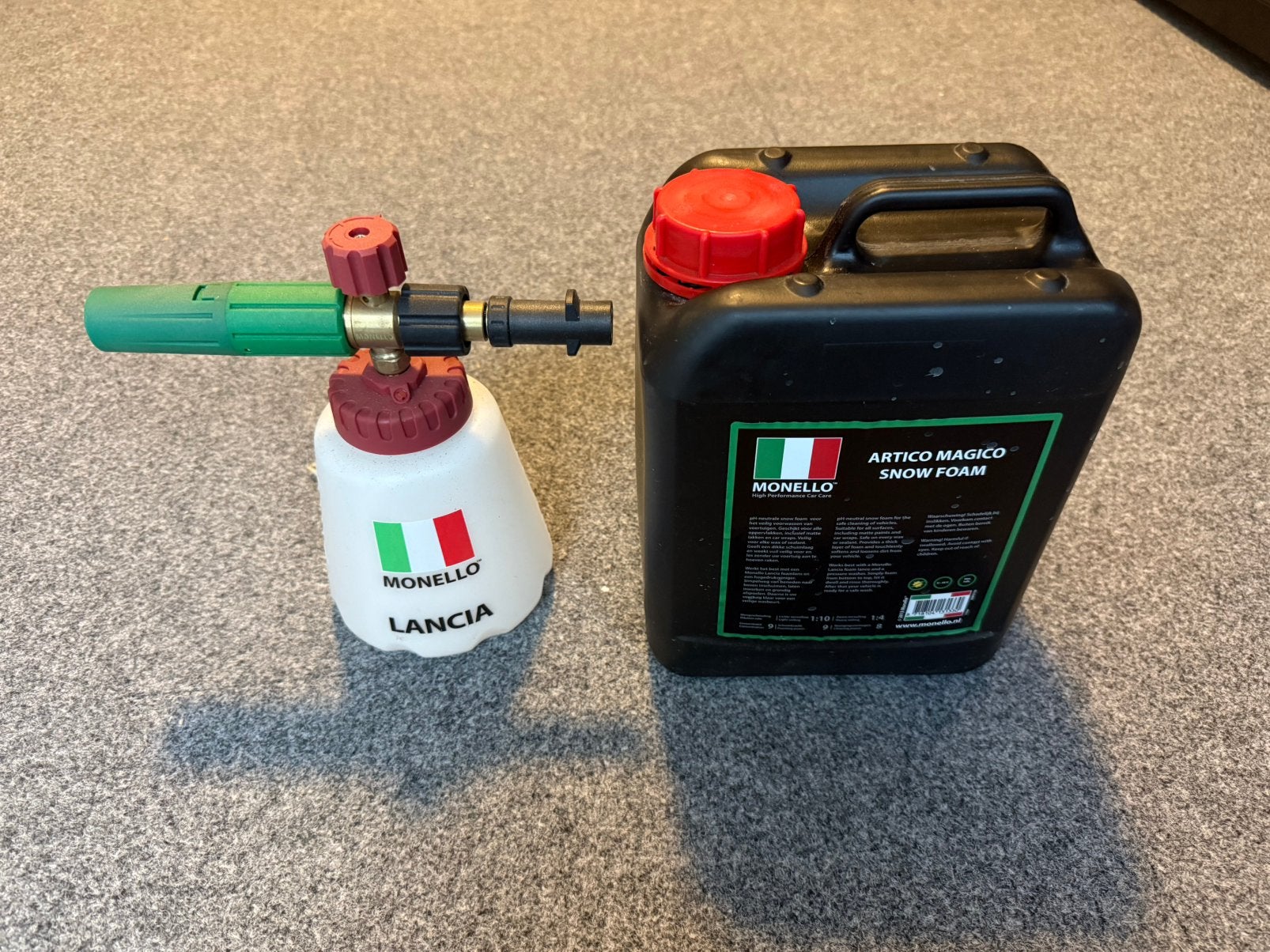 Monello Lancia snow foam, Ophalen