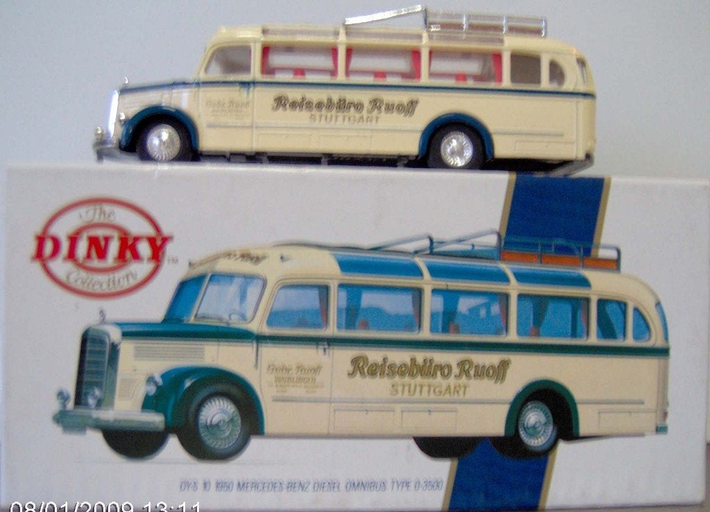 Dinky Toys Mercedes Omnibus Type O 3500 in doos 1:43 modelau, Hobby en Vrije tijd, Modelauto's | 1:43, Ophalen of Verzenden, Nieuw