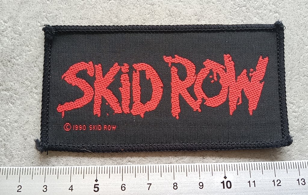 SKID ROW €3 vrij zeldzame vintage 1990 PATCH s179 SALE, Ophalen of Verzenden, Nieuw, Kleding