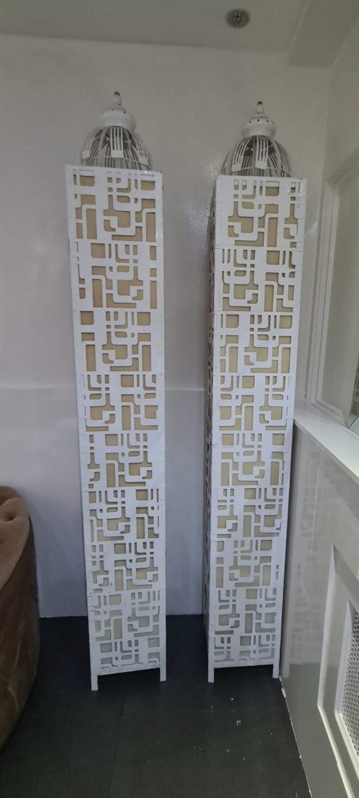 Decoratieve metalen pilaar sokkel - Gebruikt, Ophalen, Gebruikt