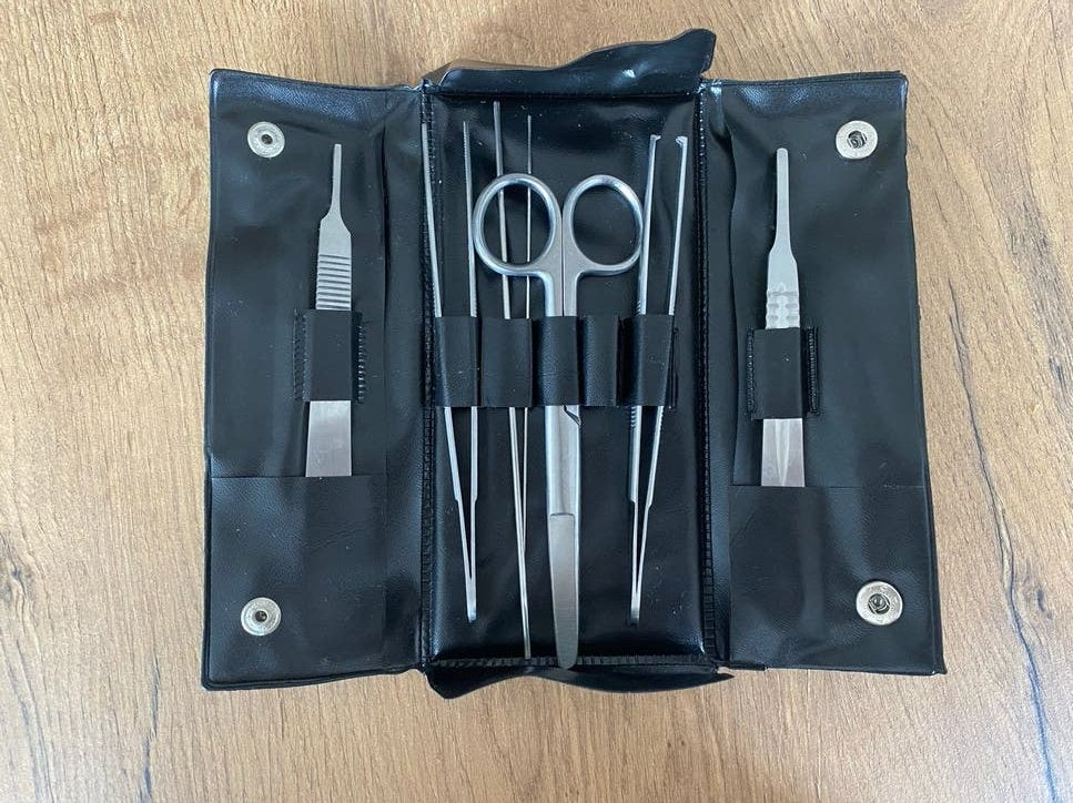 Dissectie set / snijset in etui, Ophalen of Verzenden, Zo goed als nieuw, Overige typen, Overige merken