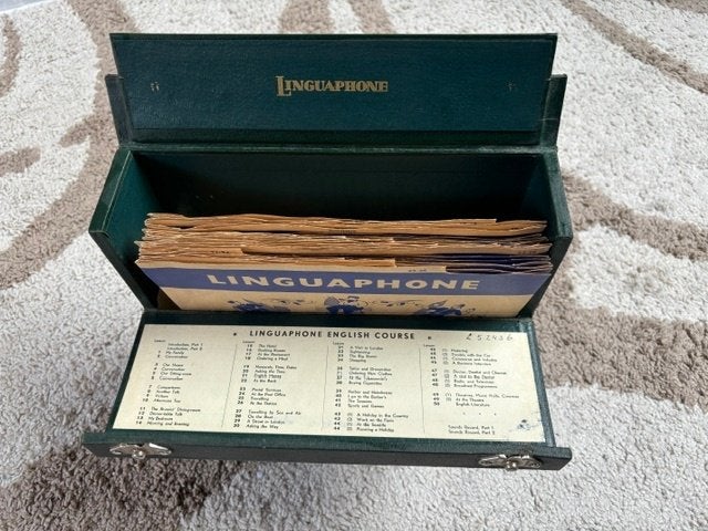 Linguaphone cursus Engels 78 toerenplaten, Ophalen of Verzenden, Alpha, Gelezen, LBO