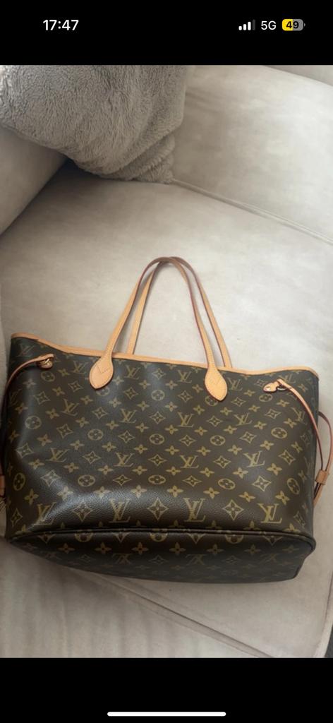 Louis vuitton neverfull, Ophalen of Verzenden, Zo goed als nieuw, Bruin, Handtas