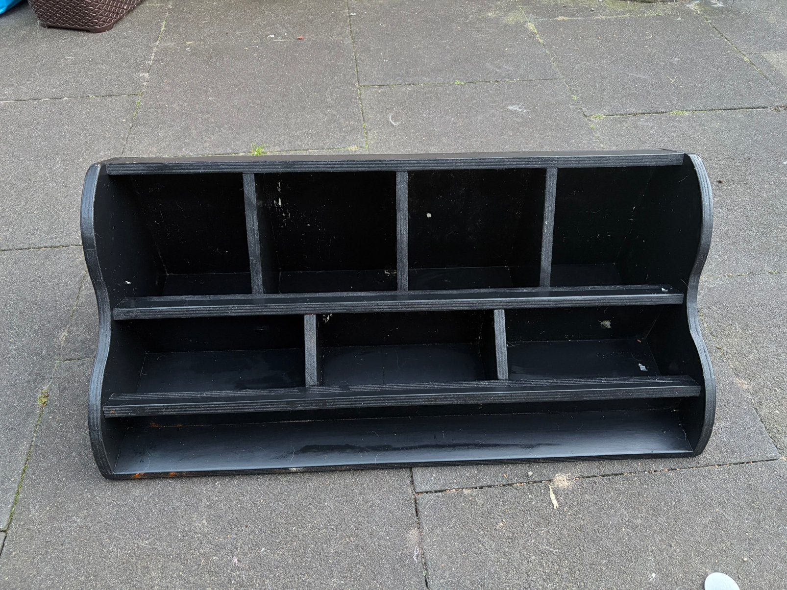 Black Wooden Kitchen Organizer / Storage Rack — 92cm, Overige typen, Hout, Ophalen of Verzenden, Zo goed als nieuw