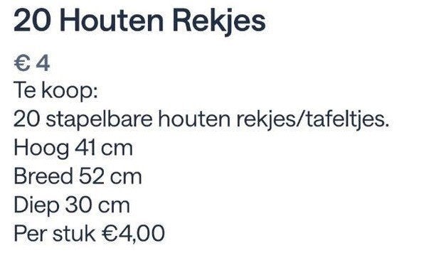 stapelbare tafeltjes, Antiek en Kunst, Ophalen