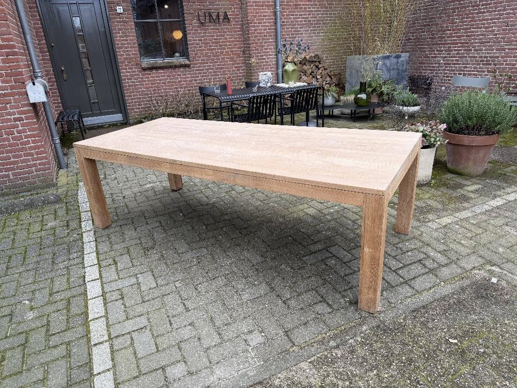ethnicraft eettafel, Huis en Inrichting, Ophalen, Gebruikt, Teakhout, 200 cm of meer