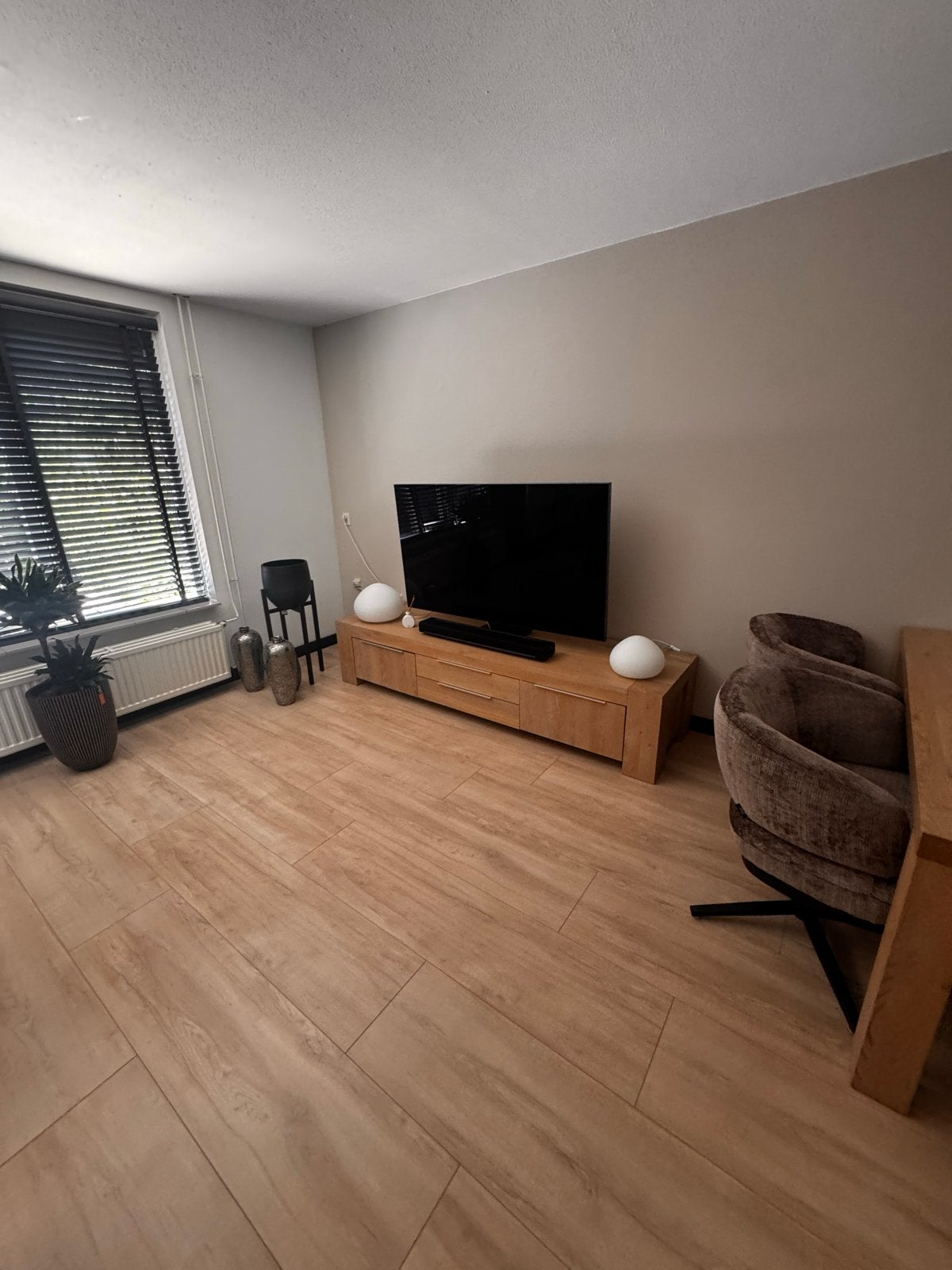 Eikenhouten TV-meubel, eettafel en salontafels, Huis en Inrichting, Tafels | Salontafels, Ophalen, 100 tot 150 cm, 150 tot 200 cm