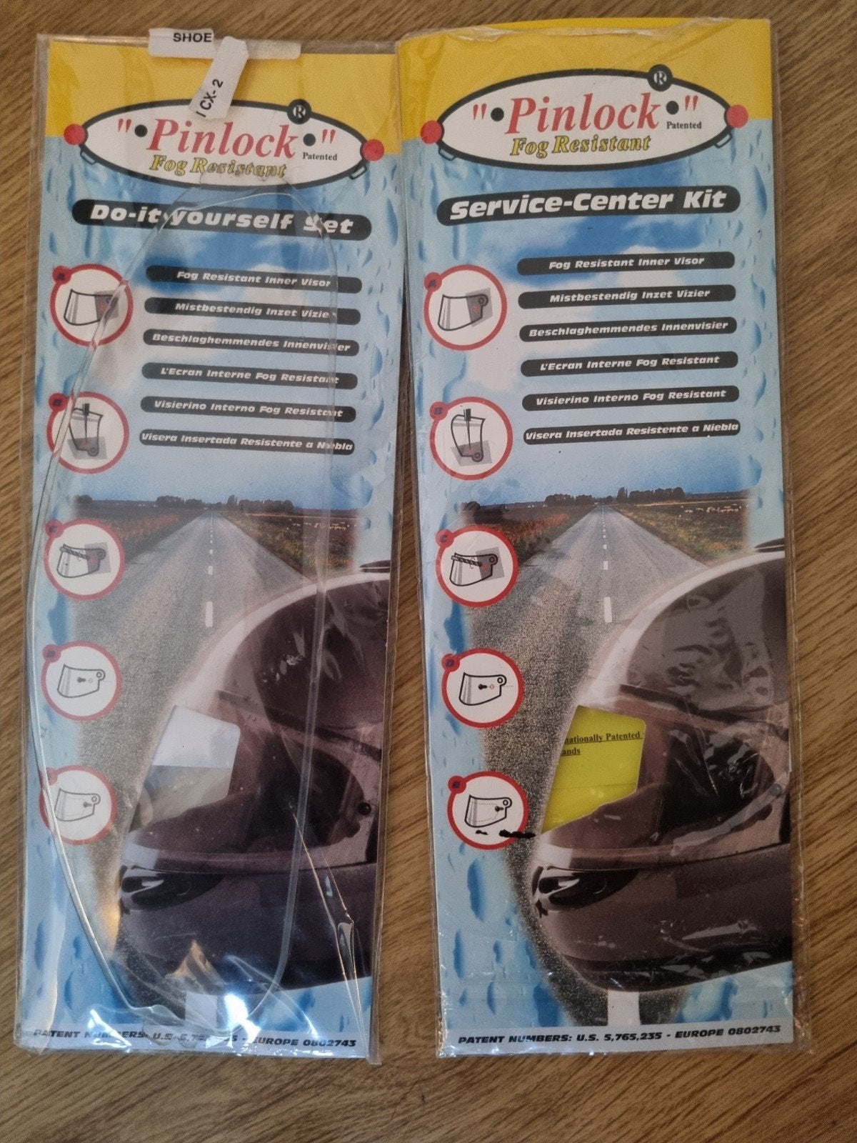 Pinlock Fog Resistant Vizier Inzetstukken (2 stuks), Ophalen of Verzenden, Nieuw met kaartje, Integraalhelm, Shoei