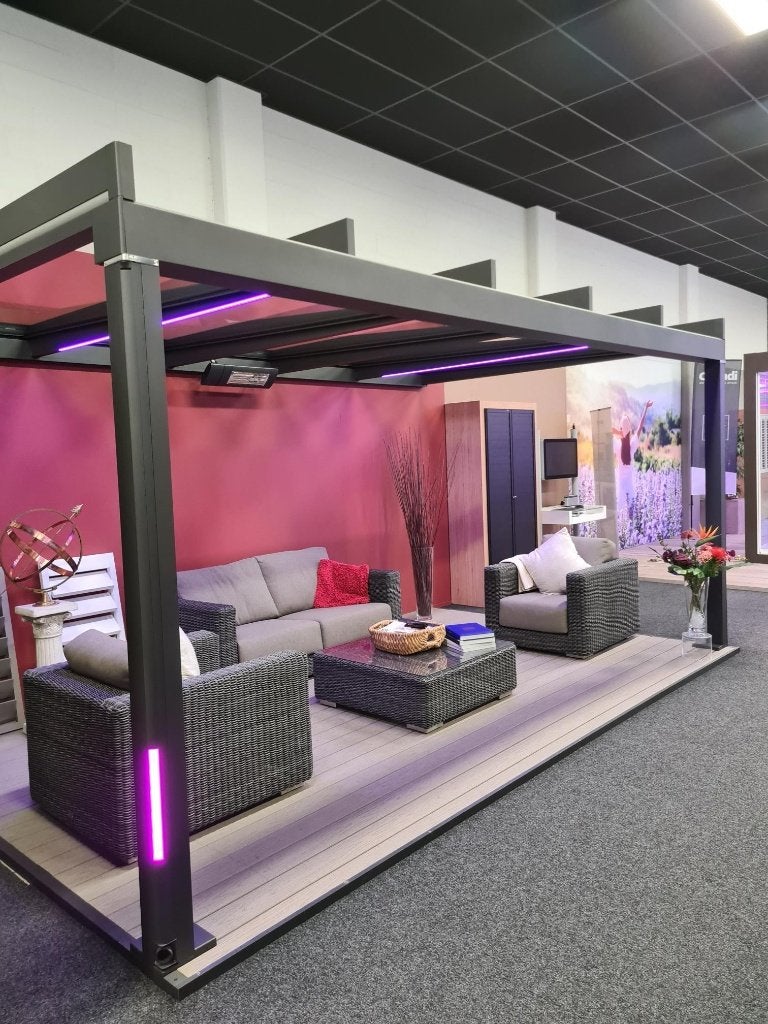 TE KOOP: Aluminium Terrasoverkapping, Ophalen, Nieuw, Veranda