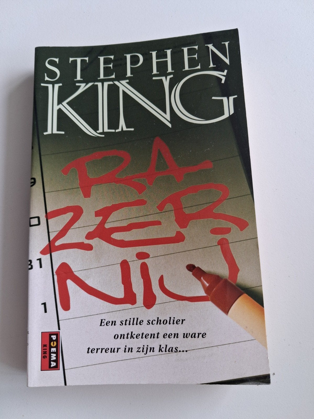 Stephen King - Razernij (Paperback), Boeken, Literatuur, Gelezen, Nederland, Ophalen of Verzenden