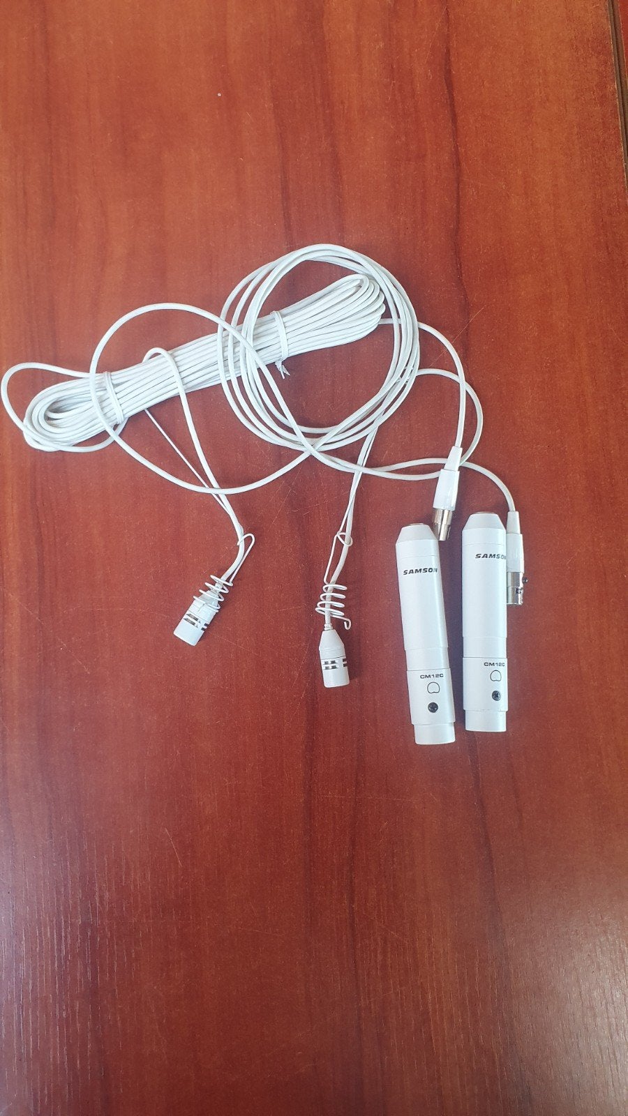 Set van 2 Samson installatie microfoon wit CM12C, Ophalen of Verzenden, Nieuw, Overige typen