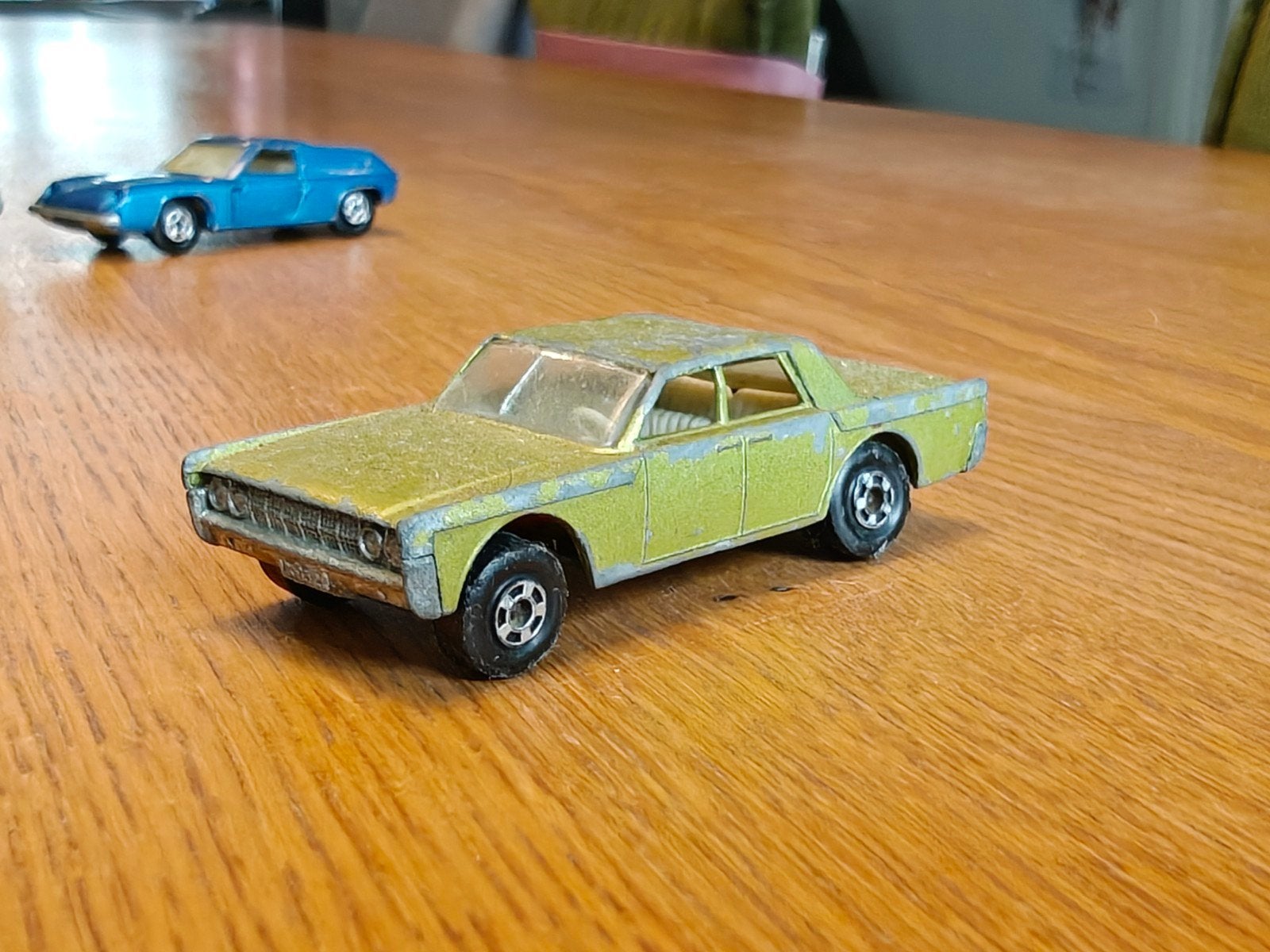 Matchbox Lincoln Continental GROEN, Ophalen of Verzenden, Zo goed als nieuw, Auto