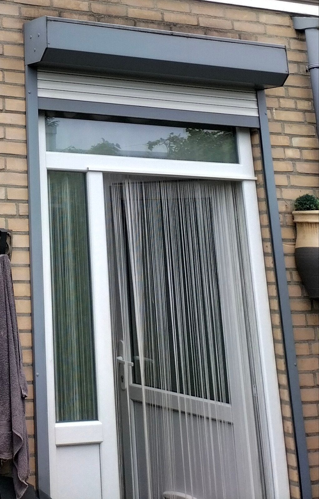 Rolluik voor deur of raam, Doe-het-zelf en Verbouw, Rolluiken, Gebruikt, 100 tot 150 cm, 200 cm of meer, Ophalen of Verzenden