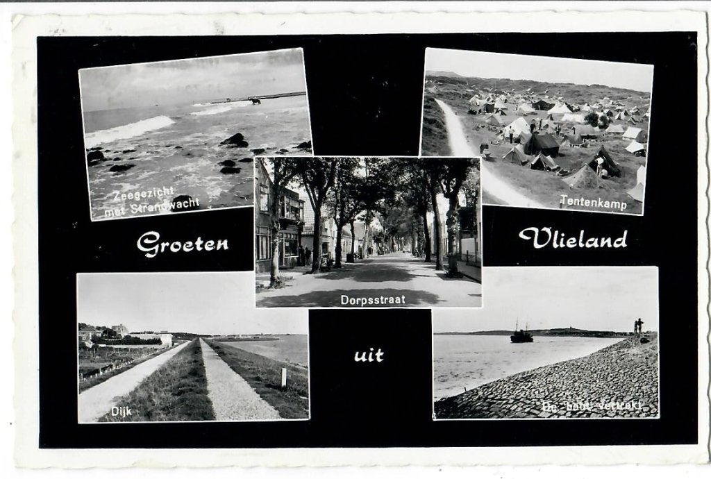 Groeten van Vlieland, Verzamelen, Verzenden, 1960 tot 1980, Gelopen, Waddeneilanden