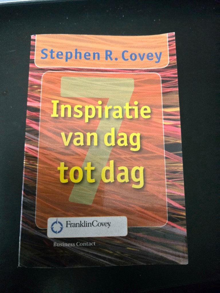 boek "Inspiratie van dag tot dag" door Stephen R. Covey., Management, Stephen R. Covey, Ophalen, Gelezen