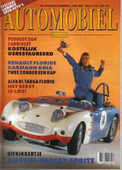 Automobiel 6 1995 : Peugeot 504 cabrio - VW Karmann Ghia, Ophalen of Verzenden, Gelezen, Algemeen