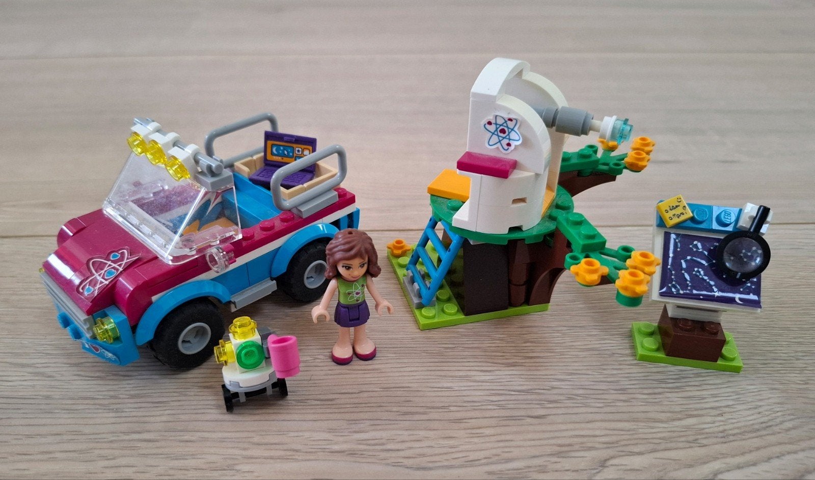 LEGO Friends Mia's Observatorium en Auto Set, Gebruikt, Lego, Friends, Ophalen of Verzenden