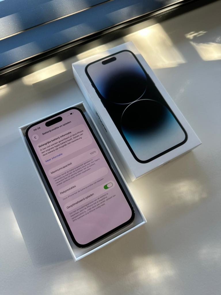 Iphone 14 pro | 100% batterij! | NETTE STAAT!, Ophalen, Zwart, Zo goed als nieuw, 128 GB