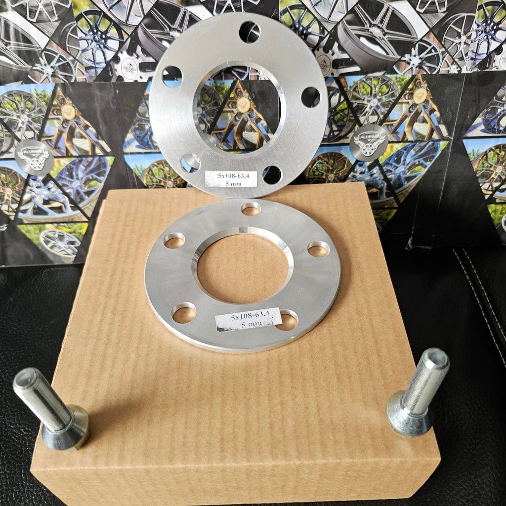 Spoorverbreders spacers Volvo  5x108 63,4 5mm, Ophalen of Verzenden