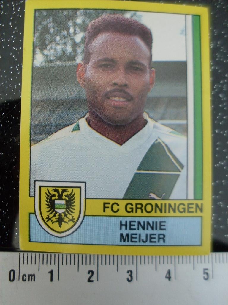 panini sticker voetbal 90 fc groningen Hennie Meijer nr 96, Verzenden, Zo goed als nieuw, Overige binnenlandse clubs, Poster, Plaatje of Sticker
