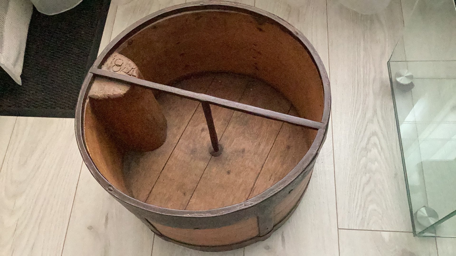 Antieke GRAANMAAT, Ophalen, Zo goed als nieuw, Rechthoekig, Hout