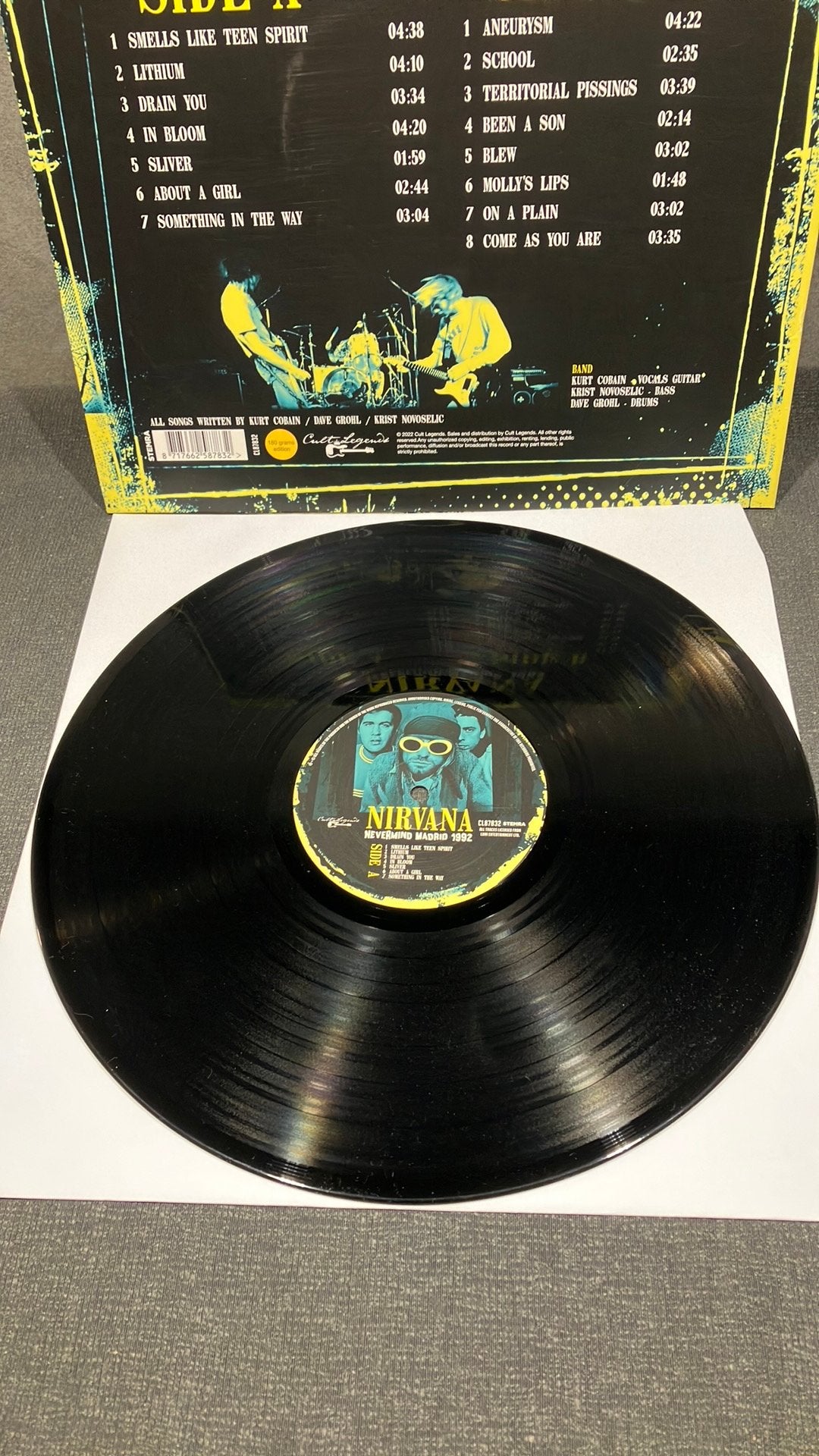 Nirvana  — Nevermind Madrid 1992, Cd's en Dvd's, LP, Progressive Rock, Ophalen of Verzenden, 12 inch