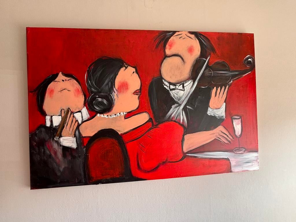 M Weski Schilderij, Ophalen