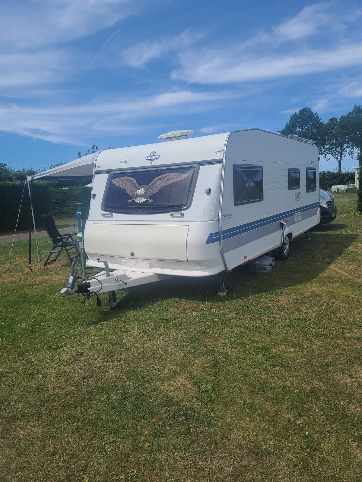 Hobby 540 exclusive. 2002, Mover, standkachel, enz., Caravans en Kamperen, Caravans, Rondzit, Hobby, Mover, Particulier