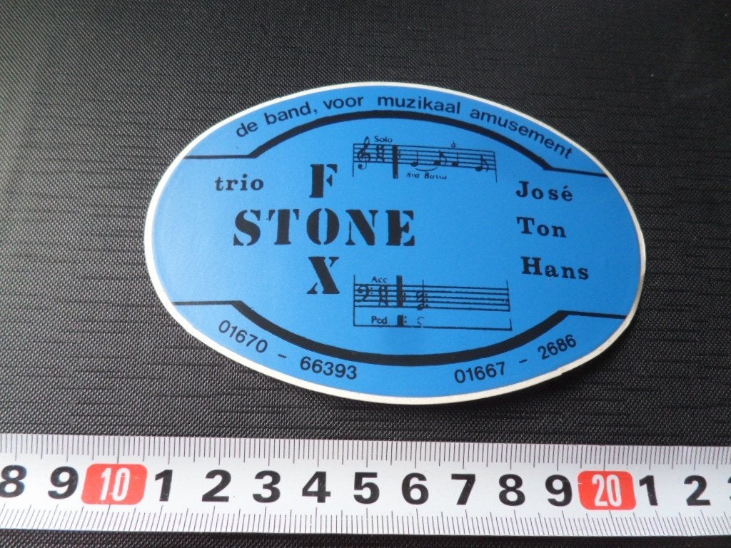 sticker Steenbergen Oud Vossemeer Trio FOX STONE José Ton Ha, Verzamelen, Ophalen of Verzenden, Zo goed als nieuw