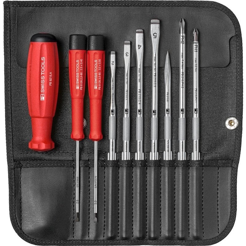 PB Swiss Tools 8215, schroevendraaierset in etui, 10-delig, Ophalen of Verzenden, Nieuw