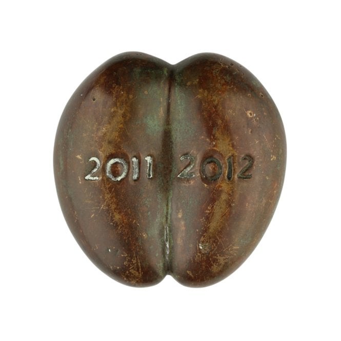 BRONZEN PENNING Theo van de Vathorst NIEUWJAARSPENNING 2012, Verzenden, Brons, Nederland