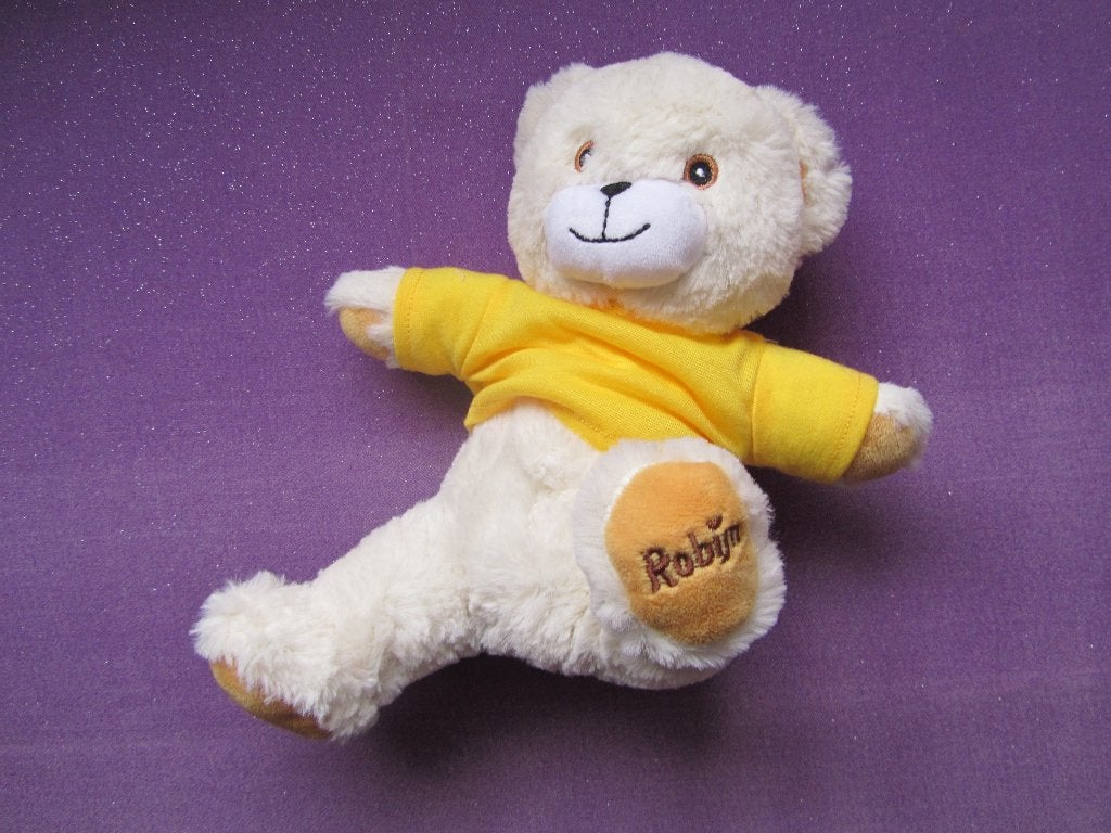 ROBIJN KNUFFEL BEER ROBIJNTJE MET GELE TRUI. 30 CM **Nieuw*, Overige merken, Beer, Nieuw, Ophalen of Verzenden