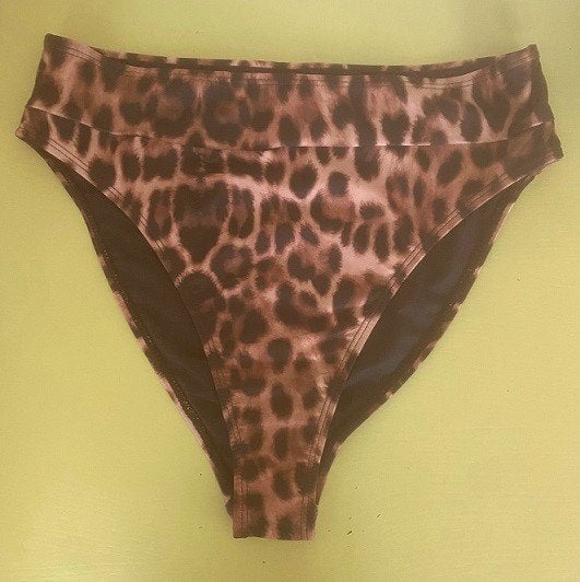 Bikinibroek in panterprint, Verzenden, Nieuw, Bruin, Overige typen